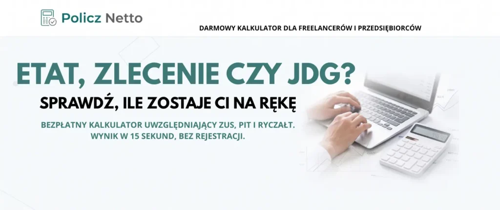 Darmowy kalkulator dla freelancerów i przedsiębiorców