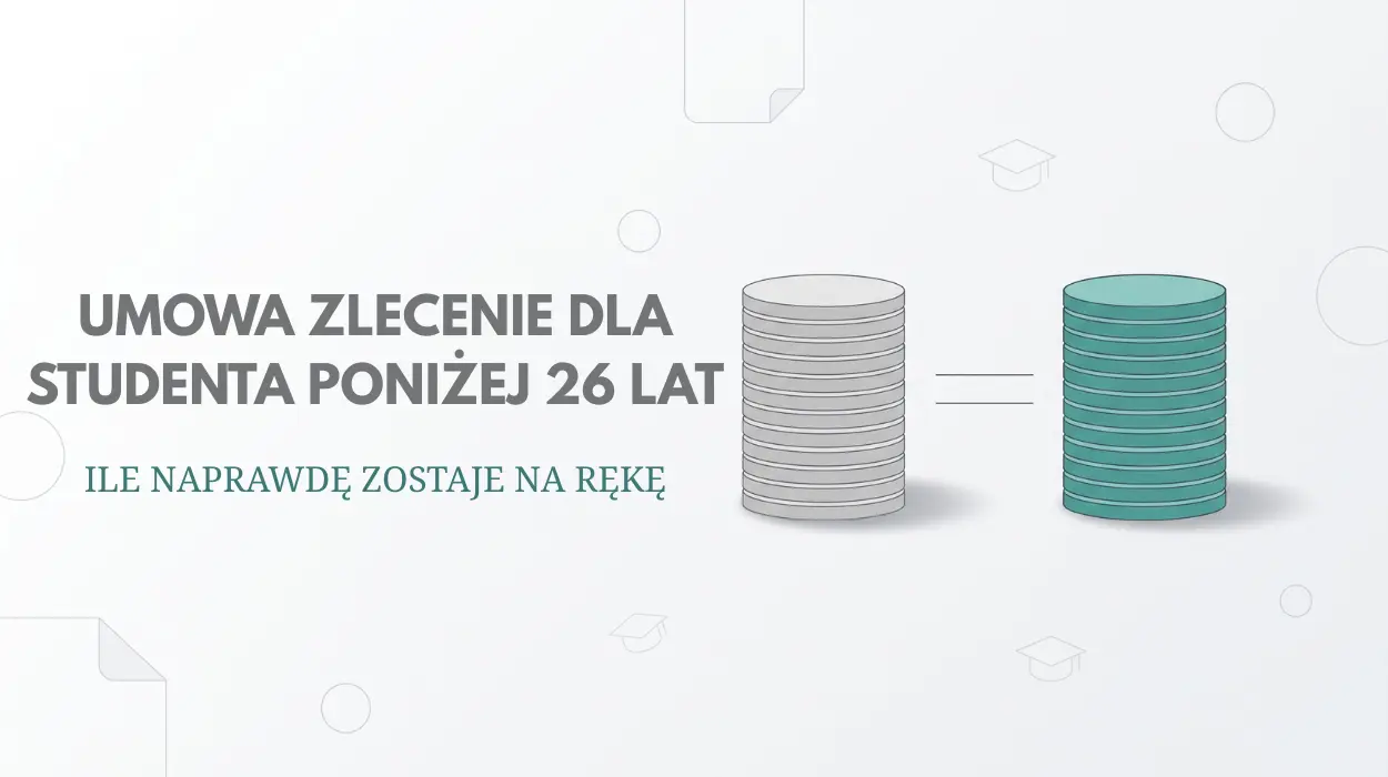 Umowa zlecenie dla studenta poniżej 26 lat - ile naprawdę zostaje na rękę